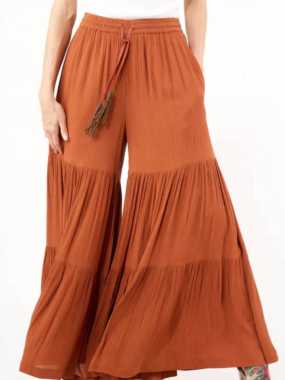 NEW ARATTA dream wide leg pants in rust
